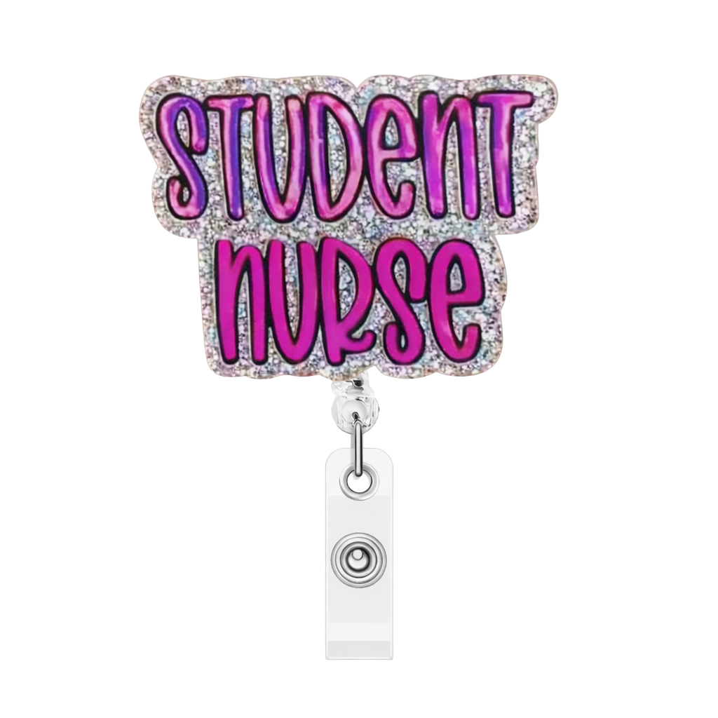 Student Nurse Era Glitter Badge Reel