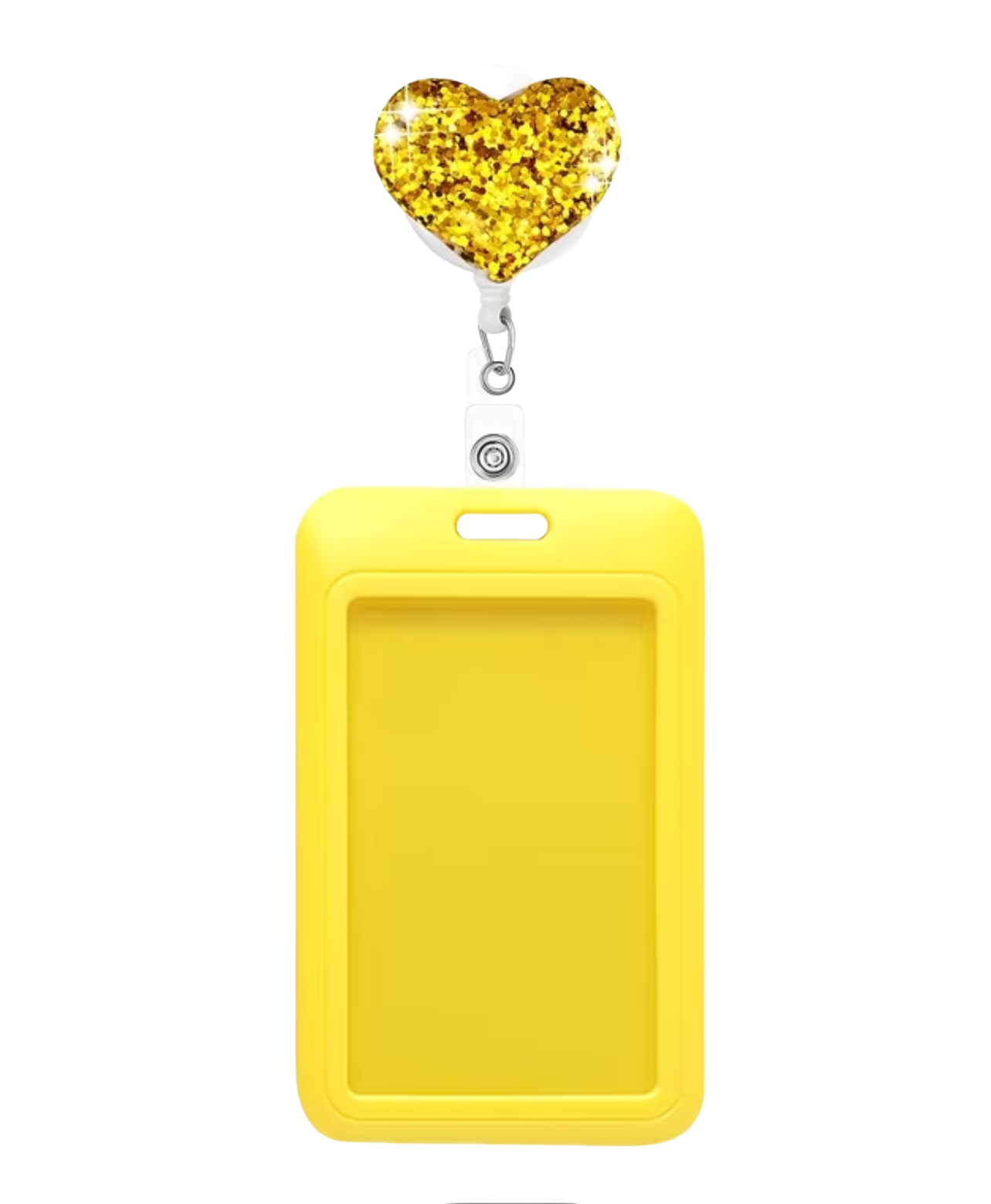 GlitterHeart Badge Holder