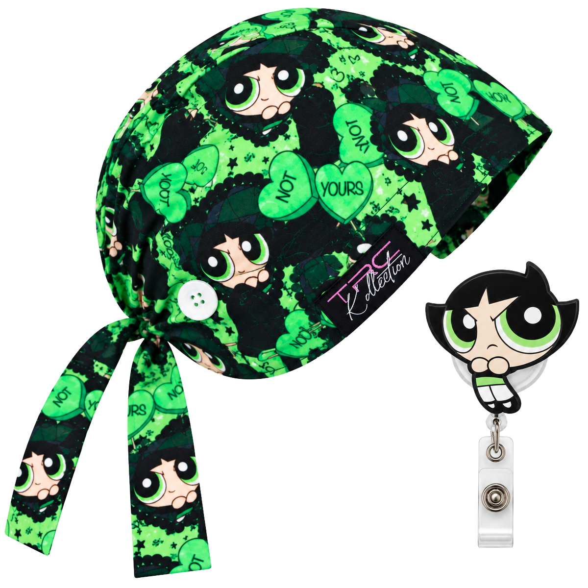 Buttercup: Not Yours Care Cap + Badge Reel Set