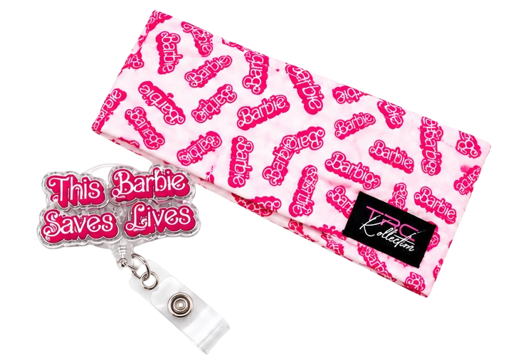 Barbie Saves Lives – Care Band + Matching Badge Reel Set