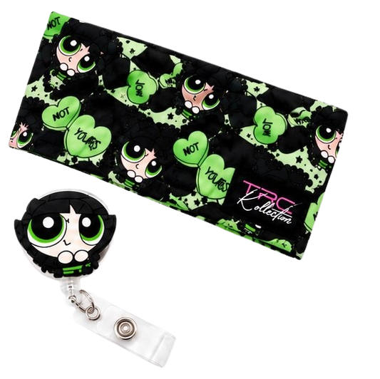 Buttercup Not Yours – Care Band + Matching Badge Reel Set