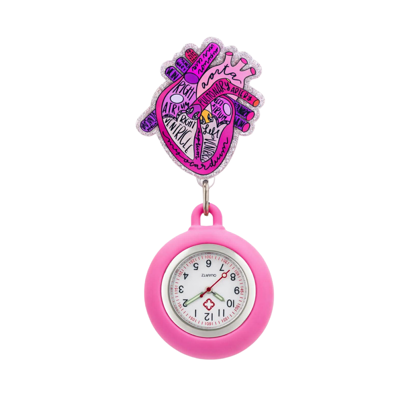 Cardiac Heart Badge Reel Watch