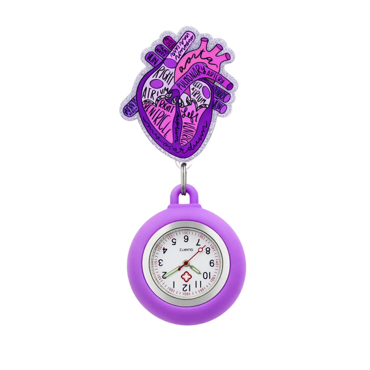 Cardiac Heart Badge Reel Watch