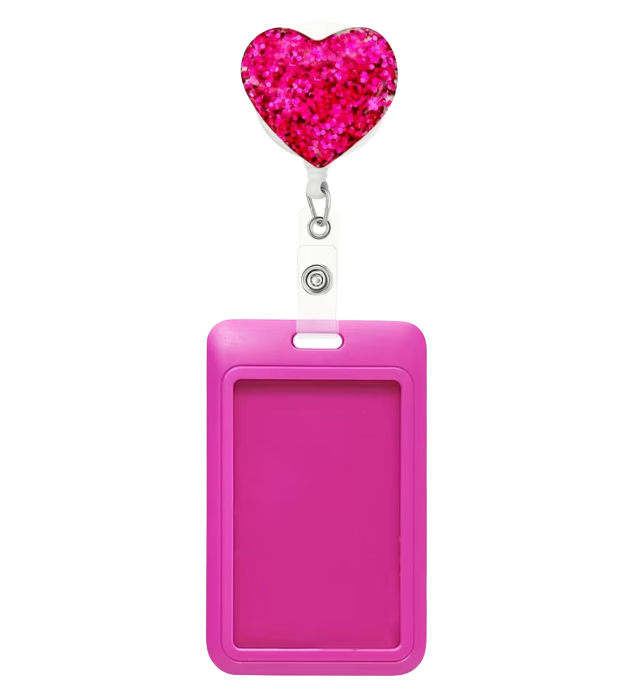 GlitterHeart Badge Holder