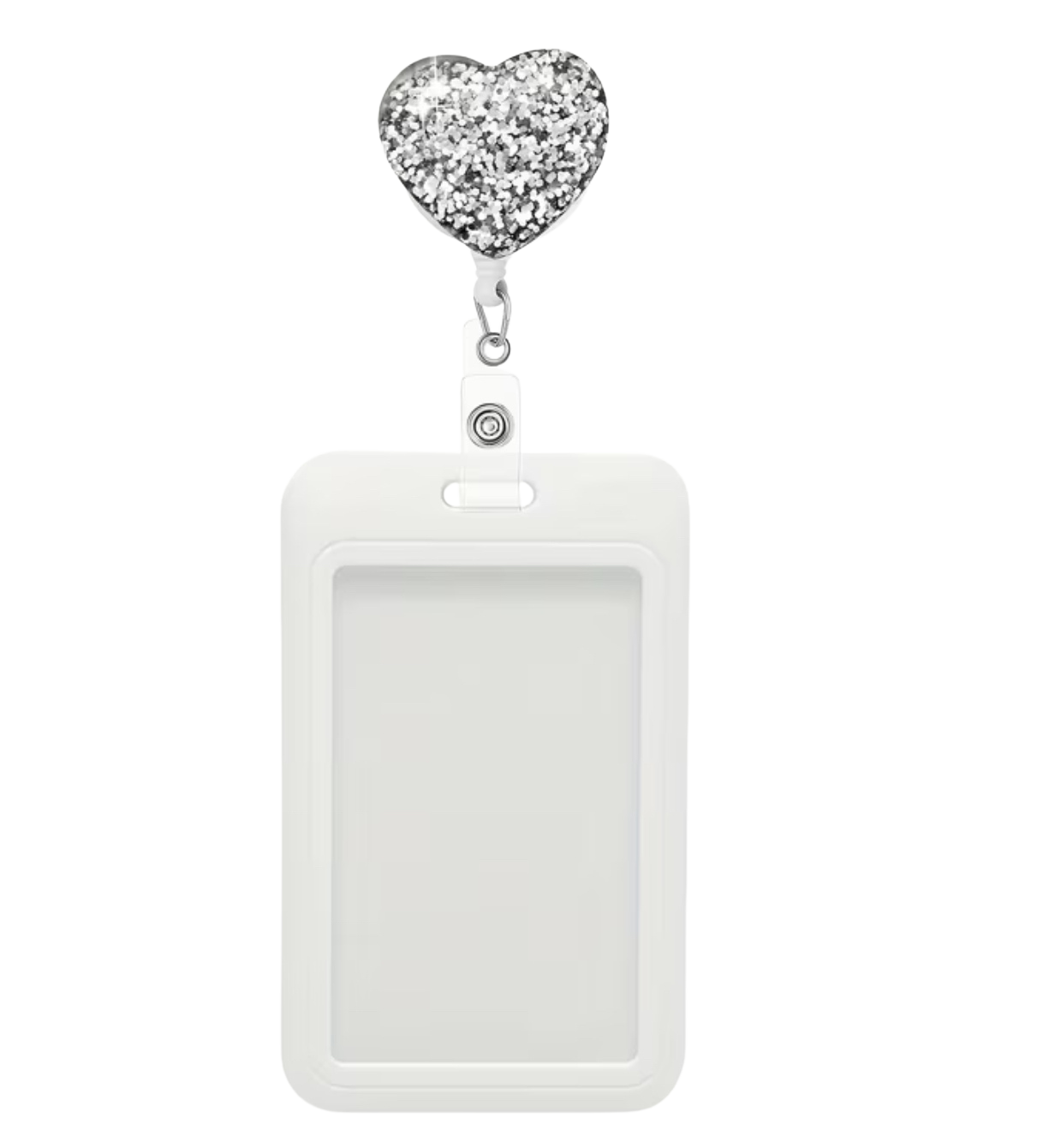 GlitterHeart Badge Holder