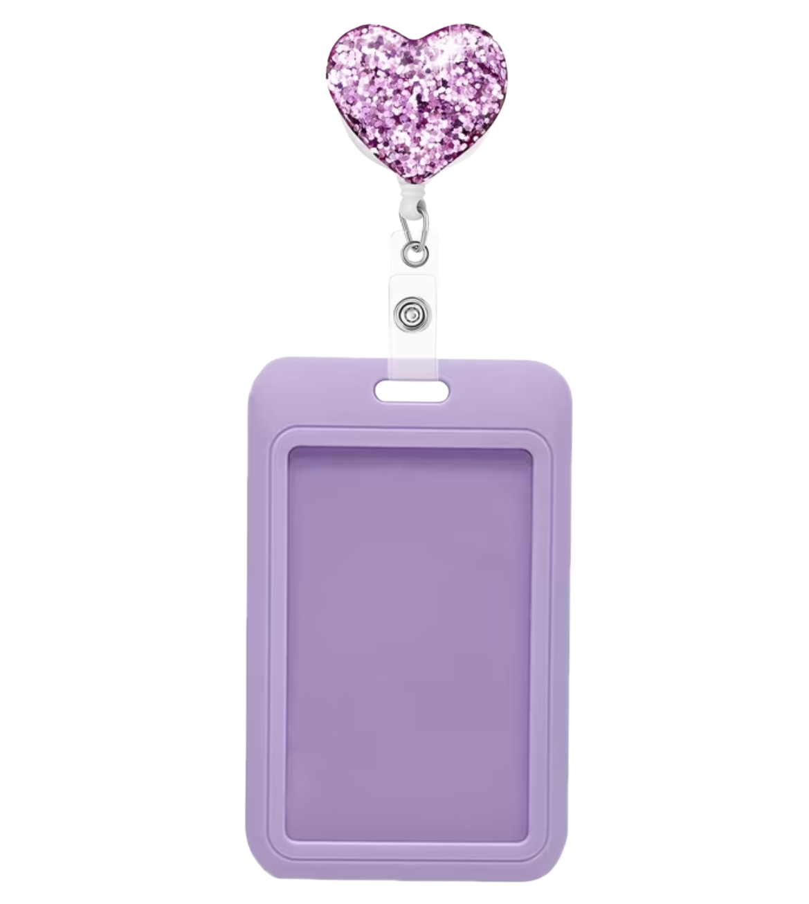 GlitterHeart Badge Holder