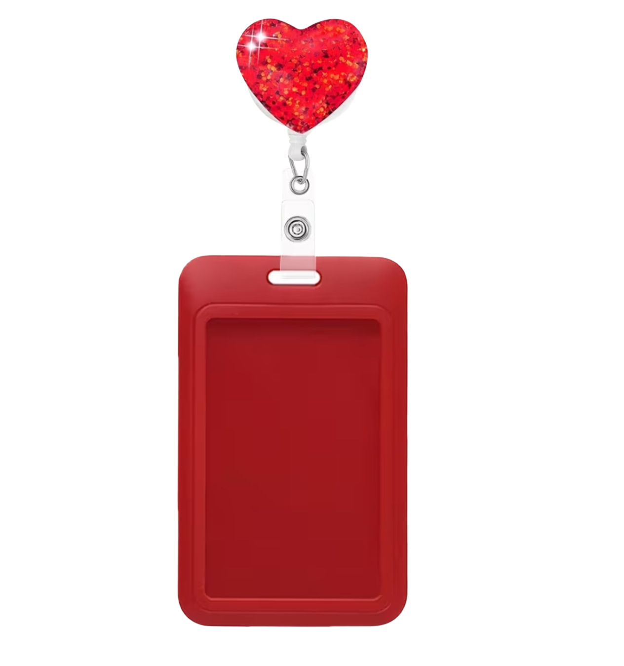 GlitterHeart Badge Holder