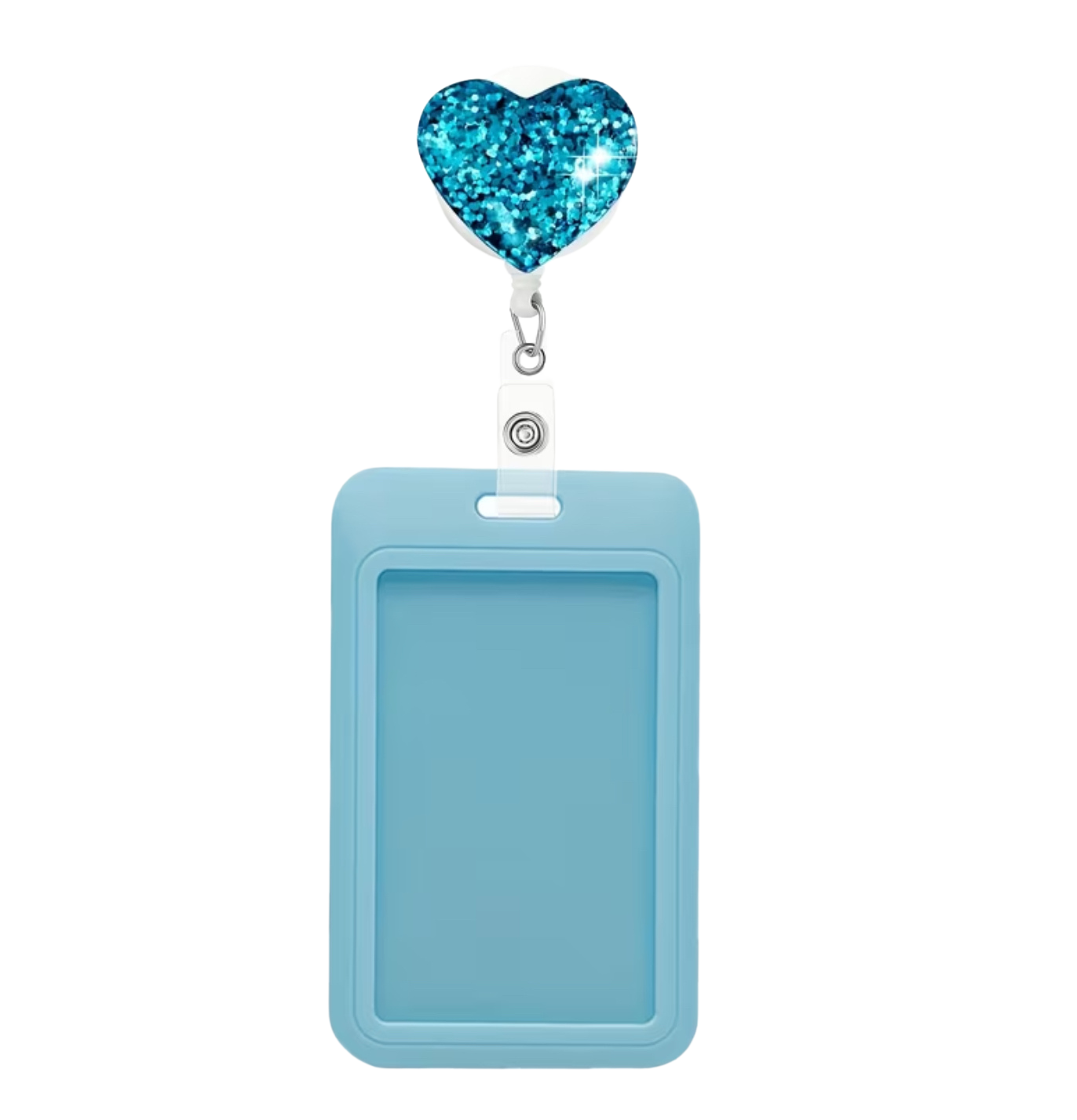 GlitterHeart Badge Holder