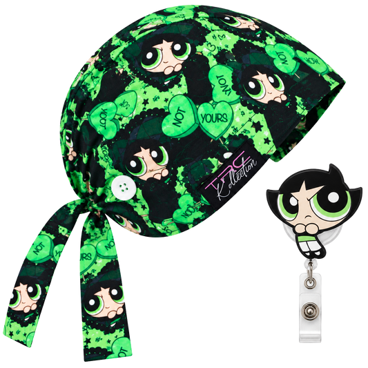 Buttercup: Not Yours Care Cap + Badge Reel Set