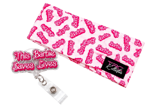Barbie Saves Lives – Care Band + Matching Badge Reel Set